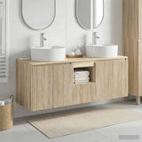 Bathroom Cabinet Set 3 pcs Sonoma Oak 49.5 x 44.5 x 65 cm 3405679