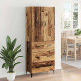 Highboard Old Wood 69.5 x 34 x 180 cm Engineered Wood 3415791
