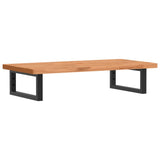 Basin Shelf Wall Mounted Steel and Solid Wood Beech 3302365