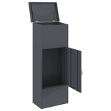 Parcel Drop Box with Door Anthracite 44.5 x 29 x 110.5 cm Steel 874928