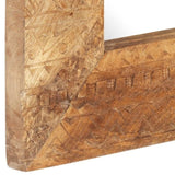 Hand-Carved Mirror 80x50x2.5 cm Solid Mango Wood 321648