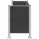 Garbage Bin Fence Grey 161 x 85 x 115 cm Aluminium and WPC 3429265