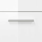 Bathroom Cabinet with Mirror High Gloss White Engineered Wood 833888