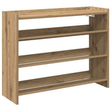 Shoe Rack Artisan Oak 80x25x62 cm Engineered Wood 859922