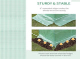 6 x 3 x 2 m Polytunnel Greenhouse with Roll-up Door and 12 Mesh Windows, Walk-in Garden Tunnel Warm T3398P314102