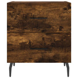 Bedside Cabinet Smoked Oak 40x35x47.5 cm Engineered Wood 827350