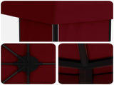 Garden Gazebo 6 x 3 m Burgundy Polyester and Steel 190 3376017
