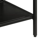 Console Table 110x30x75 cm Solid Rough Mango Wood and Iron 372730