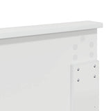 Headboard with Headboard White 140 cm Engineered wood 887758