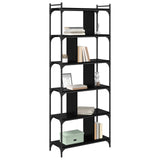 Bookcase Black oak 76 x 32 x 192 cm Engineered wood 882171