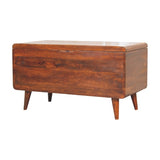 Curved Chestnut Blanket Box IN3593