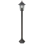 ZNTS Garden Post Lights 6 pcs E27 110 cm Aluminium Bronze 44205