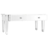 Mirrored Coffee Table 106x45x45 cm Engineered Wood and Glass 348528