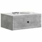 Bedside Cabinet Concrete Grey 49 x 34.5 x 20 cm Engineered Wood 897941
