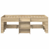 Kids'High Bed Frame 2 pcs Sonoma Oak 90 x 200 cm 3422557