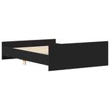 Bed Frame without Mattress Black 120x200 cm 3203741