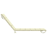 Sunlounger Cushion GEMERT 100% Polyester Cream 200 x 60 x 3 cm 948517