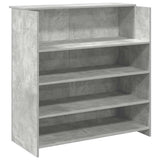 Reception Desk Concrete Grey 100x50x103.5 cm Engineered Wood 3324163