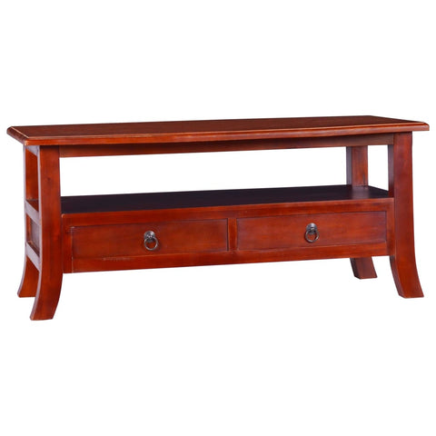 ZNTS Coffee Table Classical Brown 90x50x40 cm Solid Mahogany Wood 288871