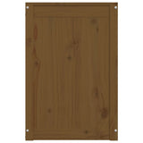 Laundry Box Honey Brown 44x44x66 cm Solid Wood Pine 823567