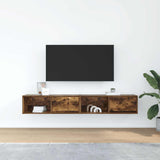 TV Cabinets 2 pcs Smoked Oak 80x31x25.5 cm Engineered Wood 861463