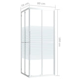 ZNTS Shower Cabin ESG 80x70x180 cm 150761