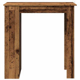 Bar Table with Storage Rack Old Wood 102x50x103.5 cm 856762