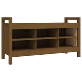 Hall Bench Honey Brown 110x40x60 cm Solid Wood Pine 821792