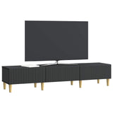 TV Cabinet with Drawer Black 147 x 34.5 x 30 cm Engineered Wood 894706