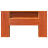 Headboard with Storage Wax Brown 150 cm Solid Wood Pine 855629