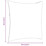 Sofa Pillows 2 pcs Blue 60 x 60 cm Corduroy Fabric 42014035