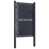 Garden Gate Steel 100x200 cm Anthracite 144522