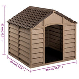 Dog House Brown 86x84x82 cm Polypropylene 94214