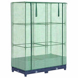 Raised Bed with Greenhouse Cover Rattan Look 80x40x123 cm 4015824