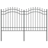 Garden Fence Woerden Grey 240 x 165 cm Powder-coated steel 42003960