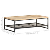 Coffee Table 110x60x35 cm Solid Mango Wood 320244