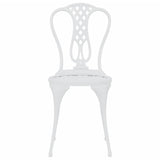 Bistro Set White Cast aluminium Small Durable Bistro Set 317752