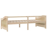 Day Bed Natural Pine Solid pinewood 90x200 cm 322164
