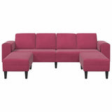 Living Room Couch 3 pcs Wine Red 3335126
