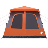 Family Tent Dome 8-Person Grey and Orange Quick Release 4004238