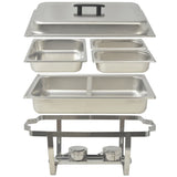 3 Piece Chafing Dish Set Stainless Steel 50529