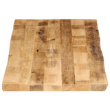 Table Top Live Edge 140x60x3.8 cm Solid Wood Rough Mango 370697