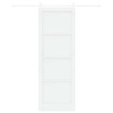 Sliding Door ORKDAL White 83 x 232 cm Solid Pine Wood 3445590