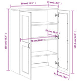 Top for Highboard "VIKEN" Anthracite Grey Engineered Wood 374943