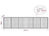 Gabion with 5 mm Wire and 5x10 cm Mesh 600x50x200 cm 3464790