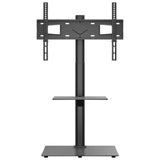Corner TV Stand 2-Tiers for 32-65 Inch Black 379566