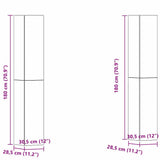 TV Cabinet Set Wall-mounted 4 pcs Black oak 30.5 x 30 x 90 cm 3393568