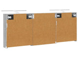 Bathroom Cabinet Set 3 pcs 120 x 10.5 x 60.5 cm Engineered wood 3403741