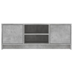 ZNTS TV Cabinet Concrete Grey 102x30x37.5 cm Engineered Wood 823257