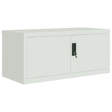 ZNTS File Cabinet Light Grey 90x40x220 cm Steel 3188320